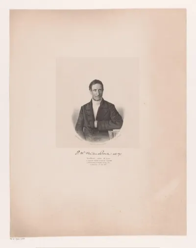 Portret van P.W. van den Broek