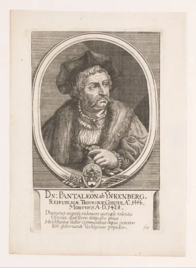 Portret van Pantaleon ab Inkenberg