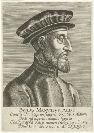 Portret van Paolo Manuzio