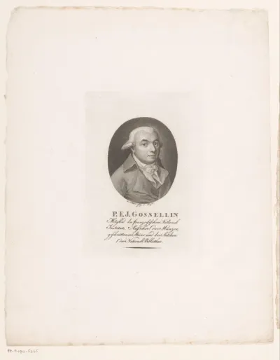 Portret van Pascal François Joseph Gossellin