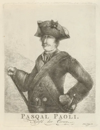 Portret van Pasquale Paoli