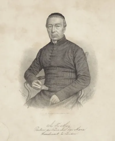 Portret van pastoor A. te Mey
