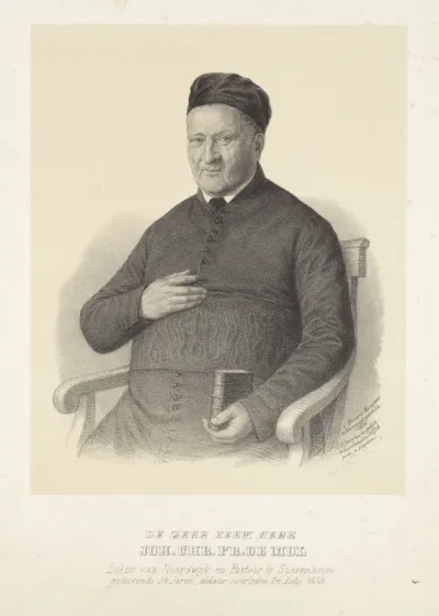 Portret van pastoor Joh. C.F. de Mol