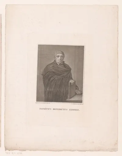 Portret van Patritius Benedict Zimmer