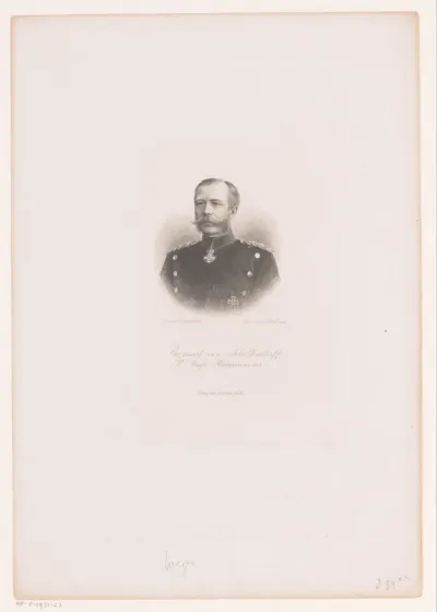 Portret van Paul Bronsart von Schellendorff