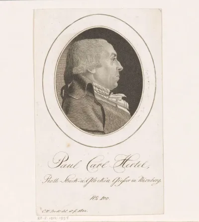Portret van Paul Carl Hertel