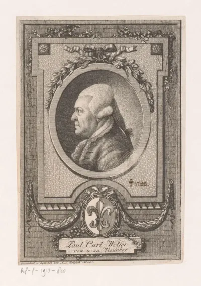 Portret van Paul Carl Welser