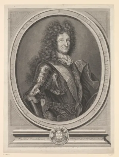 Portret van Paul de Beauvilliers