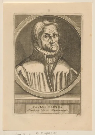 Portret van Paul Eber
