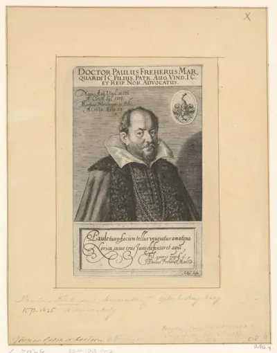 Portret van Paul Freher op 53-jarige leeftijd