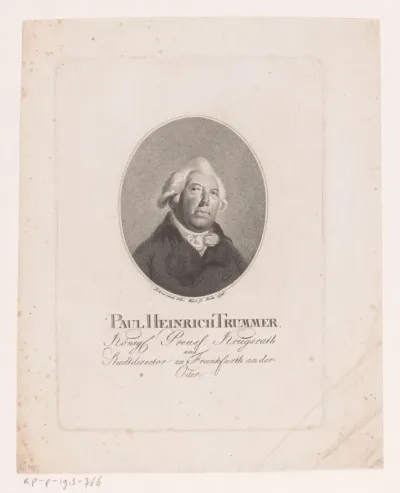 Portret van Paul Heinrich Trummer