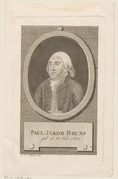 Portret van Paul Jakob Bruns