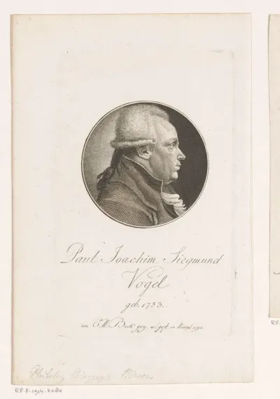 Portret van Paul Joachim Siegmund Vogel