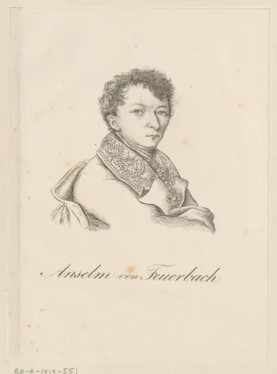 Portret van Paul Johann Anselm von Feuerbach