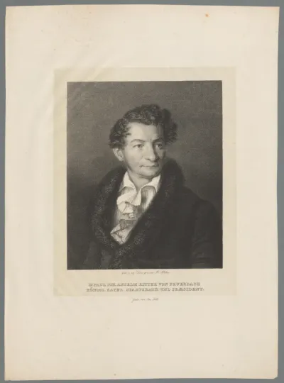 Portret van Paul Johann Anselm von Feuerbach