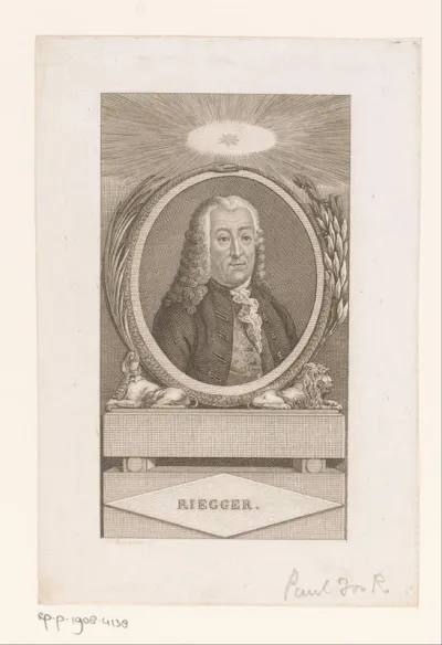 Portret van Paul Joseph Riegger