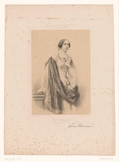 Portret van Pauline Dameron als Marie in Robert Bruce