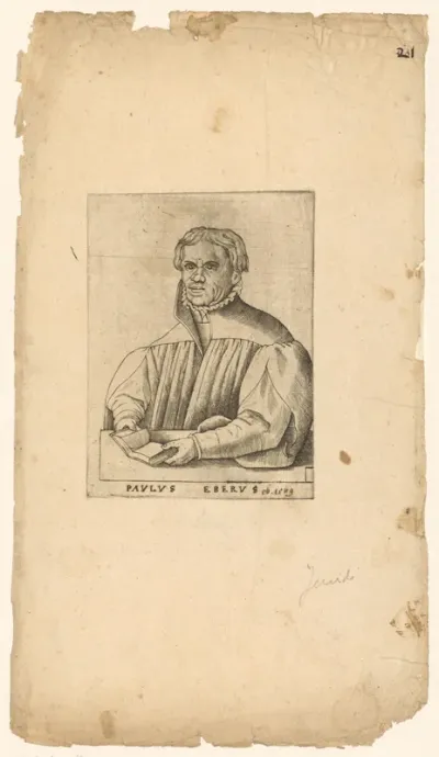 Portret van Paulus Eber