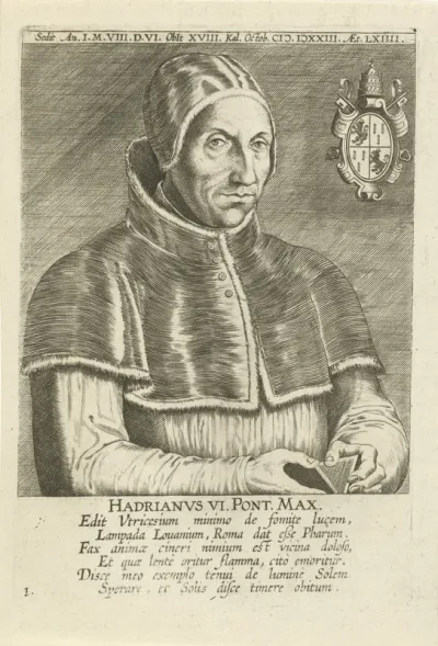 Portret van paus Adrianus VI