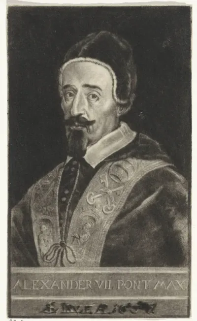 Portret van paus Alexander VII