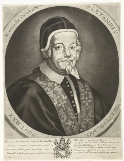 Portret van paus Alexander VIII