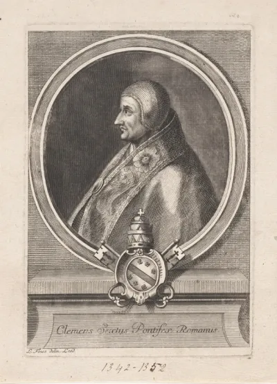 Portret van paus Clemens VI