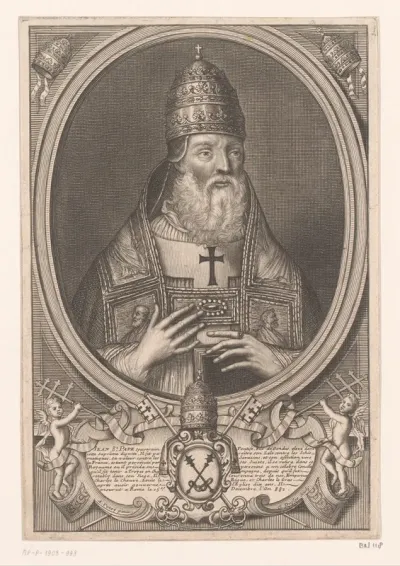 Portret van paus Johannes VIII
