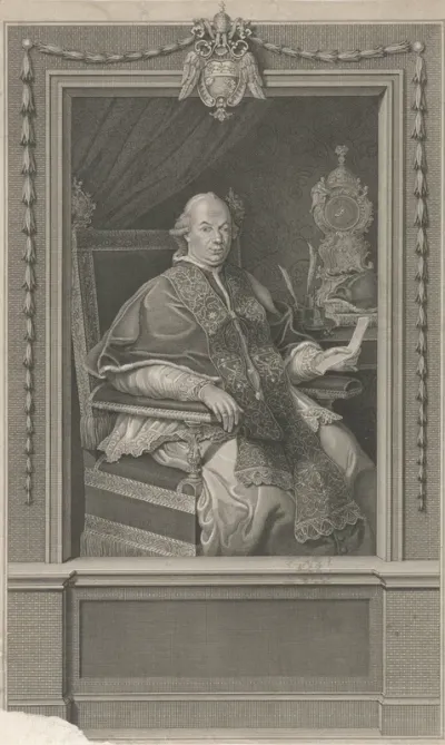 Portret van paus Pius VI