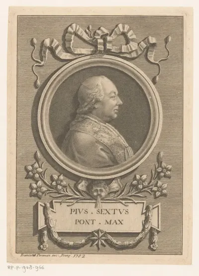 Portret van paus Pius VI