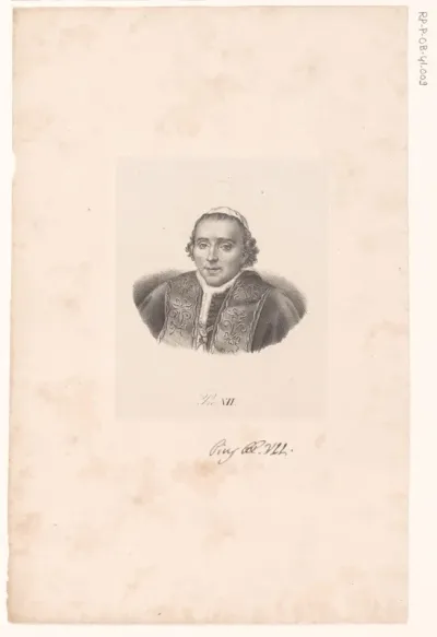 Portret van paus Pius VII