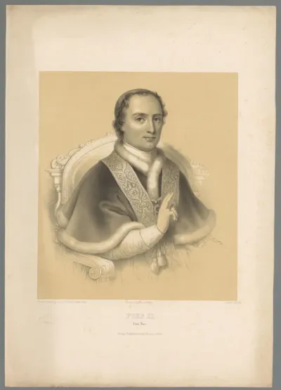 Portret van paus Piux IX
