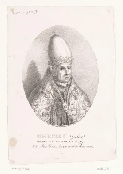 Portret van paus Silvester II