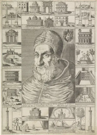 Portret van paus Sixtus V