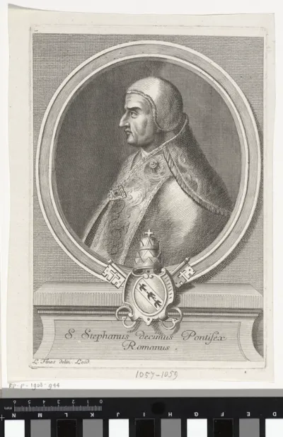 Portret van paus Stefanus IX (X)