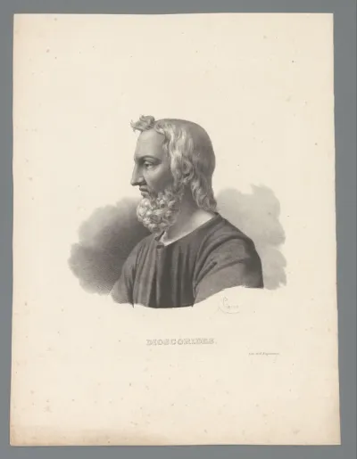 Portret van Pedanius Dioscorides