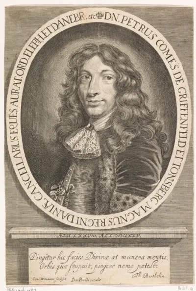 Portret van Peder Schumacher, graaf van Griffenfeld