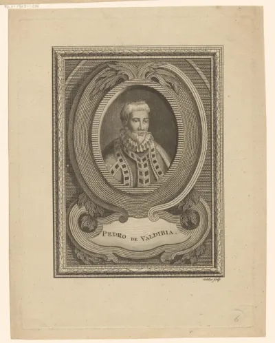 Portret van Pedro de Valdivia