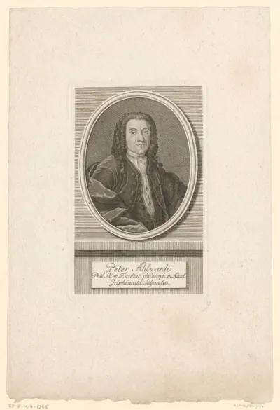 Portret van Peter Ahlwardt