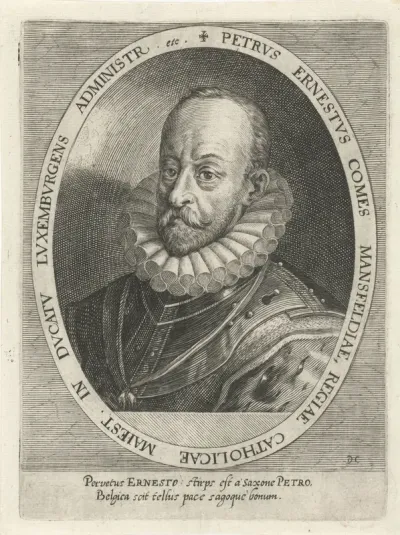 Portret van Peter Ernst graaf van Mansfeld