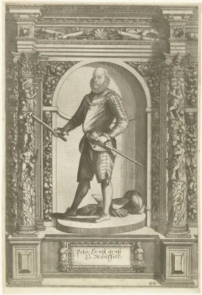 Portret van Peter Ernst I graaf von Mansveld-Vorderort