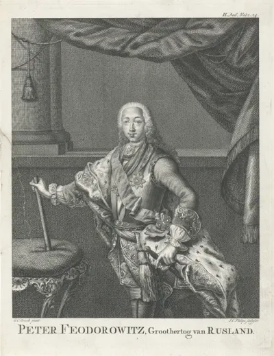 Portret van Peter Feodorowitz, groothertog van Rusland