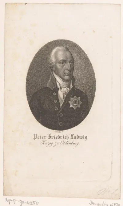 Portret van Peter Friedrich Ludwig von Oldenburg