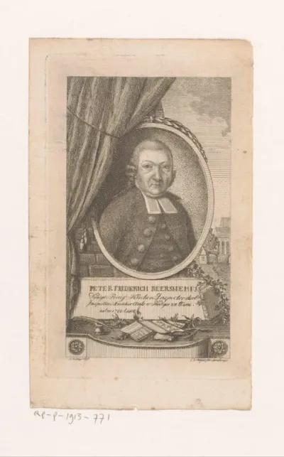 Portret van Peter Friedrich Reershemius