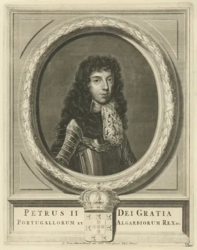 Portret van Peter II, koning van Portugal