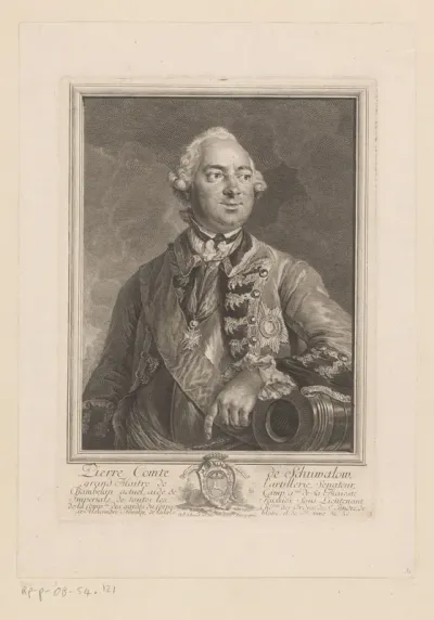Portret van Peter Ivanovich Shuvalow