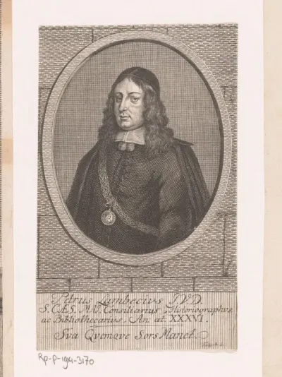 Portret van Peter Lambeck op 36-jarige leeftijd