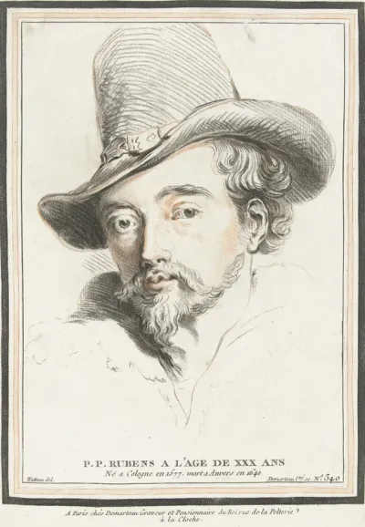 Portret van Peter Paul Rubens op 30-jarige leeftijd