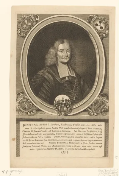 Portret van Peter Philipp von Dernbach
