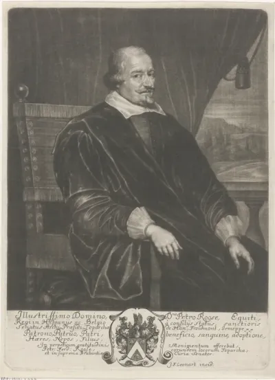 Portret van Peter Roose zittend in een fauteuil