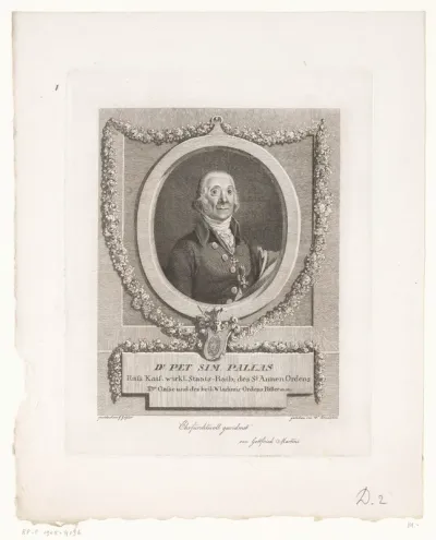Portret van Peter Simon Pallas